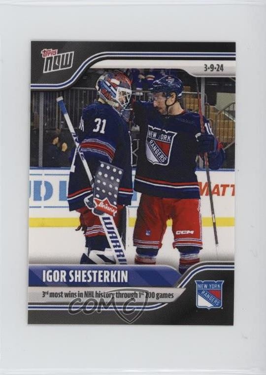 2023-24 Topps Now NHL Stickers /278 Igor Shesterkin #143 14dq