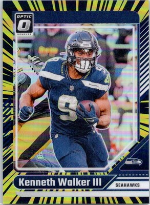 2024 Donruss Optic #178 Kenneth Walker III Electricity #/75