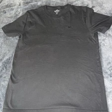 Hollister Mens Shirt Size medium,  Gray Crew Neck Tee Bassic Essential Logo Surf