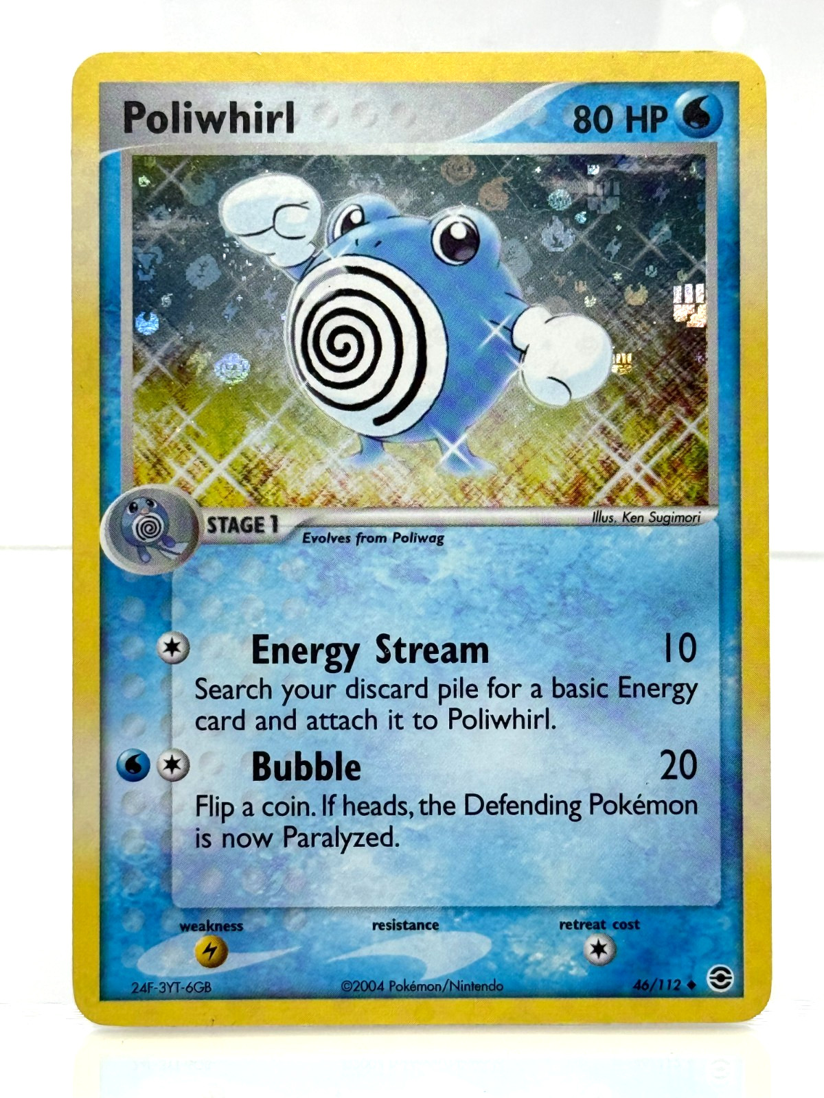 Poliwhirl 46/112 Firered & Leafgreen Reverse Holo Rare Pokemon 2004 LP