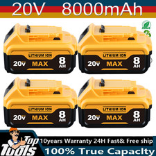 20V 20 Volt Max XR 8.0AH 5.0Ah Lithium Ion Battery For DeWalt DCB206-2 DCB205-2