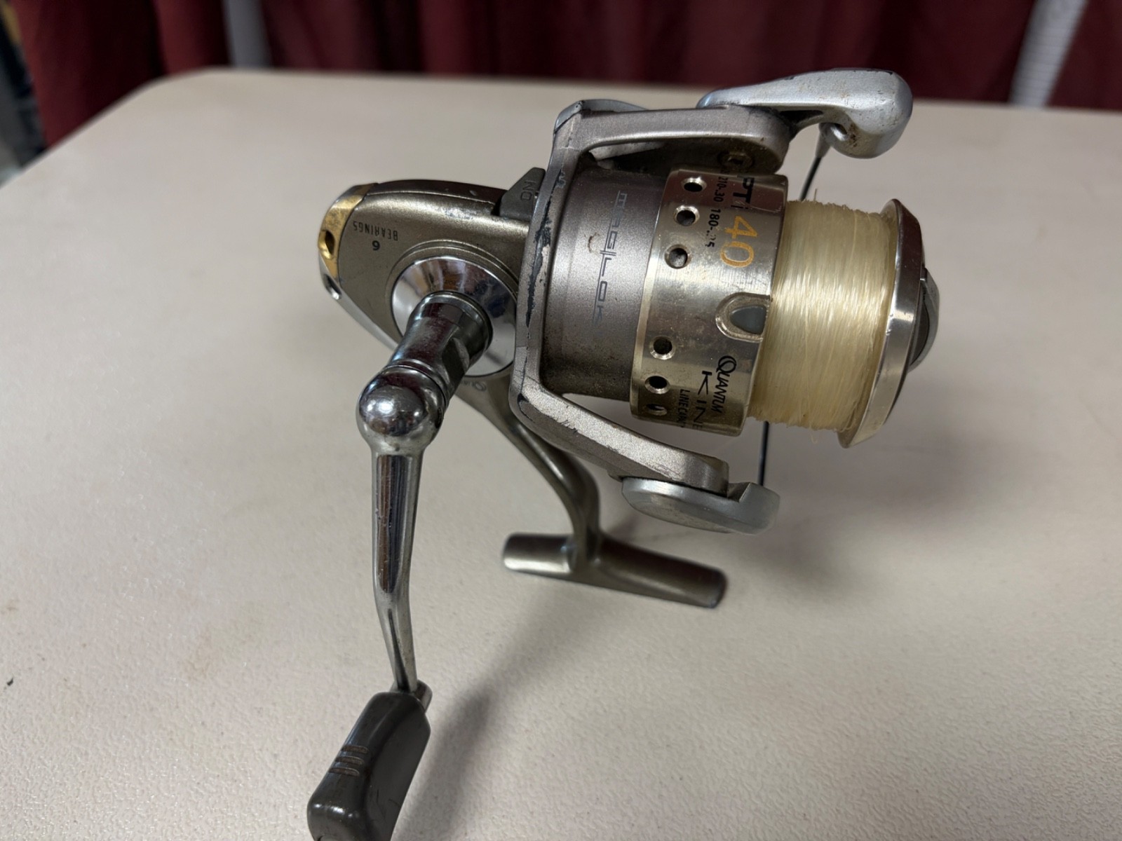 Vintage Quantum Kinetic PTi 40 Spinning Reel KT40PTi 6 Beari