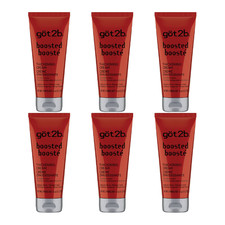6x Got2b Boosted Thickening Hair Cream Medium Hold Shine For Fuller Styles 6oz