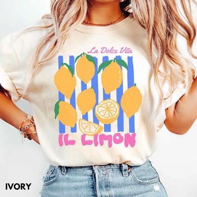 Preppy Lemon Comfort T-Shirt Fruit Summer Cute Style