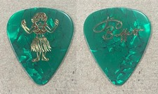 Jimmy Buffett Signature Hula Girl Dancer Green Guitar Pick - 2002 Far Side Tour