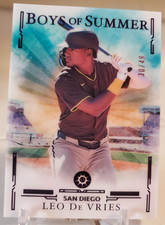 2025 Panini BOYS OF SUMMER #/49 LEO DE VRIES #60 Rookie Card PADRES A'S RC SP