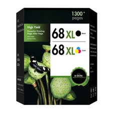 68XL 68 Ink Cartridges Black/Color 68XL, 68 Black Cyan Magenta Yellow