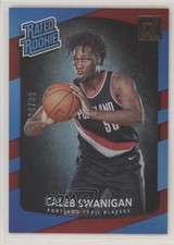 2017 Panini Donruss Rated Rookies Holo Red Laser 24/99 Caleb Swanigan #175 xw0