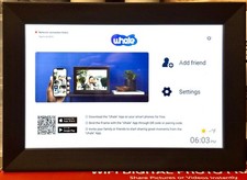 Whale Uhale Digital Photo Frame 10.1 Inch WiFi Video Touch Screen Black NEW