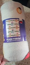 Bluey and Friends White Background Throw Blanket 2025 Holiday 50" X 60"