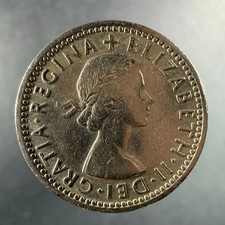 1958 Great Britain 6d Sixpence Elizabeth II