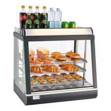 Uimoso 3-Tier Commercial Food Warmer Display Cabinet with LED Light,75L Capacity