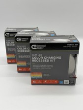 Commercial Electric 4 in Ultra Slim CCT LED Recessed Light Brushed Nickel 3-Pack