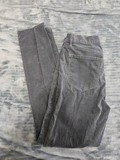 Womens LOFT corduroy Skinny Pants Gray/blue In Color Size 6/28