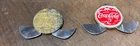 2 Vintage Novelty Drink Coca Cola 2 Blade Round Folding Pocket Knife