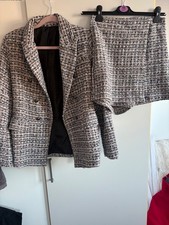 Blue/Silver Tweed Co ord Set size 8