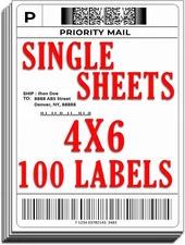 Shipping Labels 4X6 Inch - Shipping Label for Inkjet Printer and Laserjet, Maili