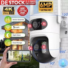 4K 6MP HD FUNK WLAN WIFI IP NETZWERK CAMERA Outdoor AUßEN ÜBERWACHUNGSKAMERA PTZ