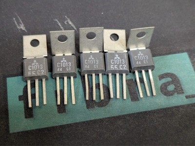 2SC1013 | MITSUBISHI | TO202 | New & Original Audio Amplifier 70mhz 20vce| 5 pcs