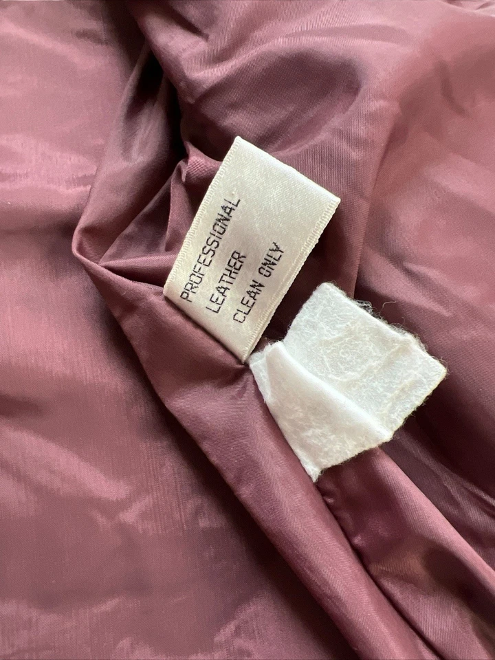 Vtg Wilson’s Suede And Leather Burgundy Jacket Boxy Sz 42 - Image 3 of 4