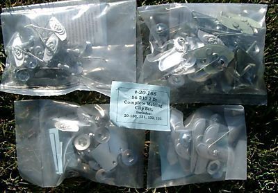56 Chevy 2-Door 210 Side Stainless Molding Clip Mounting Set 1956 Chevrolet New - Picture 1 of 3