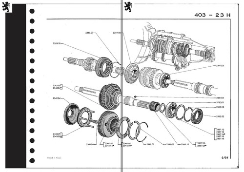 Joint étanchéité arbre récepteur boite vitesses Peugeot 203 403 404 boites C2 C3 - Picture 4 of 7