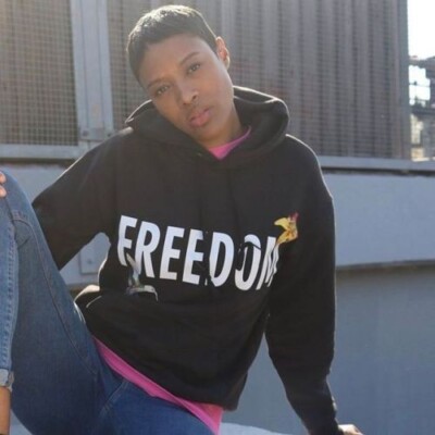 Hubert & Calvin Freedom Hoodie schwarz Größe UVP £42 DH8 ii 03
