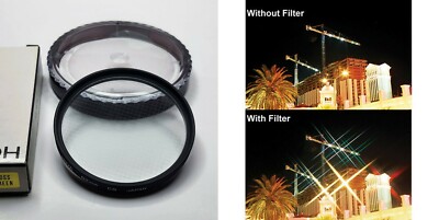 Hoya 62mm CS 4x Cross Screen Star Effect Glass Lens Filter Japan 62 mm B-62CS-GB