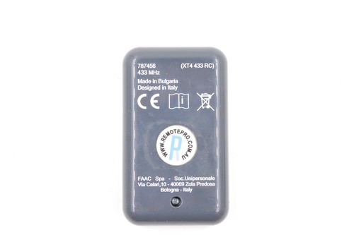 FAAC 787452 XT4 Genuine Remote - Picture 3 of 9