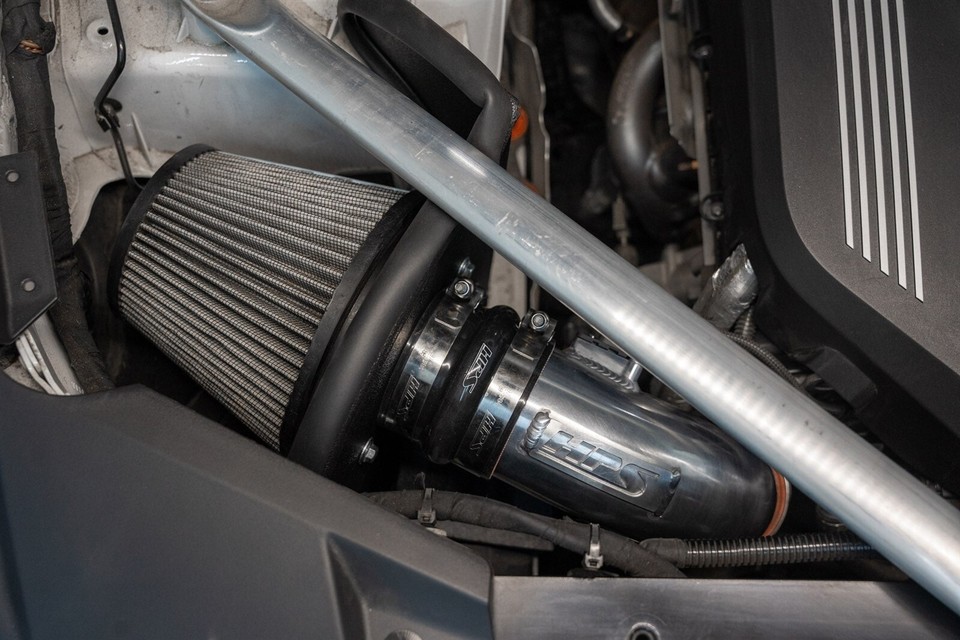 HPS Performance Air Intake Kit with Heat Shield, Blue, 827-587BL main image 1