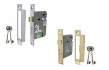 PERRY Shield 63mm CE Certifire 3 Lever Sash lock With Removable Plate FD60 S D5