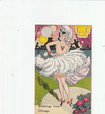Chicago IL -- Mechanical Fold Out Postcard -- Multiple Mini Views -- Greetings