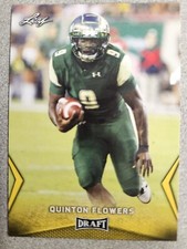 Quinton Flowers 2018 Leaf Draft Gold Card #45 South Florida Bulls