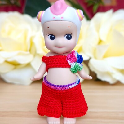 [Authentic]   Chameleon Sonny Angel ver.3 2017   Handmade Crochet Breeze Set