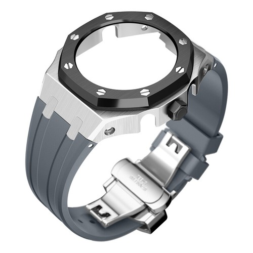 For Casioak GA2100/2110 Mod Kit 4rd Gen Royal Oak Metal Bezel Case Rubber Strap - Picture 49 of 66