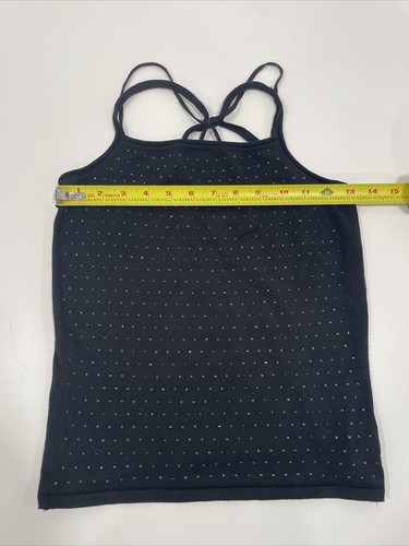 Armani Collezioni Black Silk Blend Studded Beads Strap Halter Top Women Size 38 - Picture 3 of 5