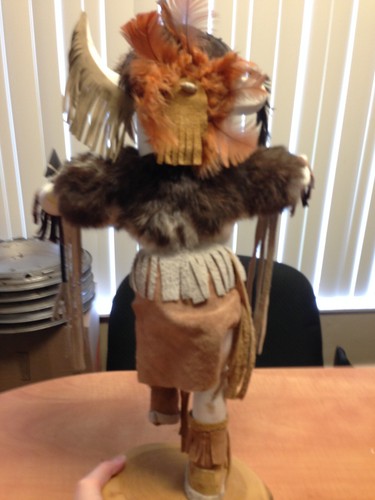 Vintage Zuni Rain Priest 20" Statue - Picture 7 of 10