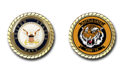 HSM-73 Battle Cats US Navy Squadron Challenge Coin Officially