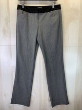 Express Women s SZ 6R. Editor Gray Straight Leg Dress Pants Career/Workwear-3556
