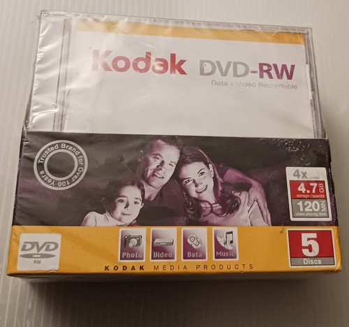 Kodak DVD-RW Data + Video Recordable Rewritable, pack 5 in jewel cases 3918513 - 第 1/4 張圖片