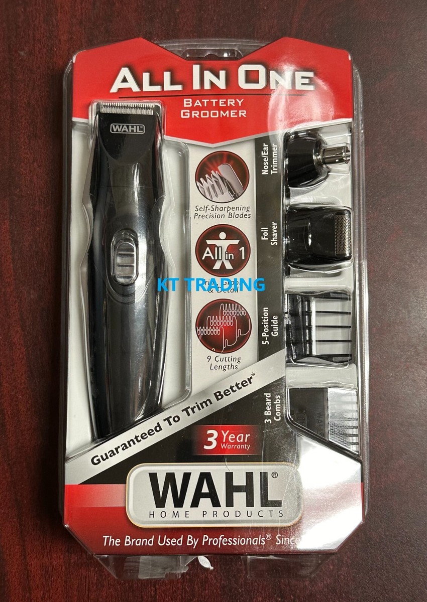 WAHL 3-In-1 Nose Ear Beard Hair Precision Trimmer Foil Shaver