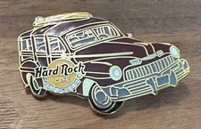 Hard Rock Cafe LA JOLLA 1999 WOODY Surfwagon PIN with Surfboards Pin