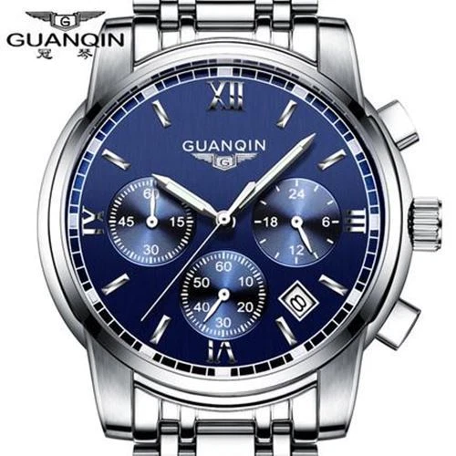 GUANQIN Fashionable Branded Business Watch - Men's / Gents - Stainless Steel - Picture 13 of 17