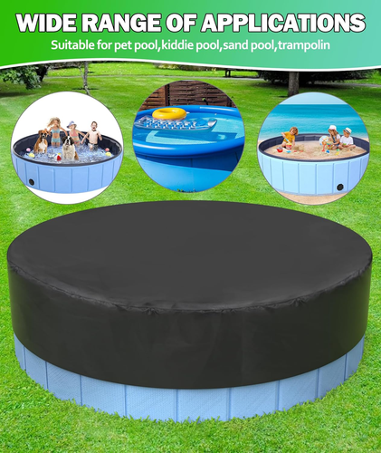 Foldable Dog Pool Cover, Swimming Pool Cover for Kids and Pets, Collapsible Dog - Picture 3 of 12