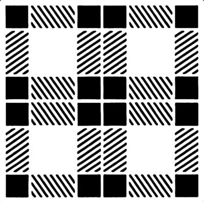 Really Great Stencils, Plaid 3 Stencil, 6 x 6, Background, Squares, Boxes