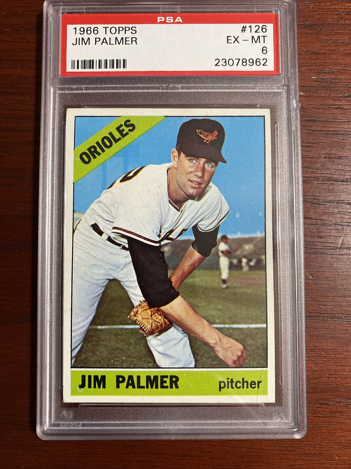 1966 Topps Jim Palmer Rookie Card #126 PSA 6