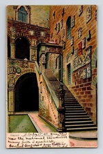 Vintage Postcard Florence Italy Cortile del Palazzo Podesta UDB Posted 1907