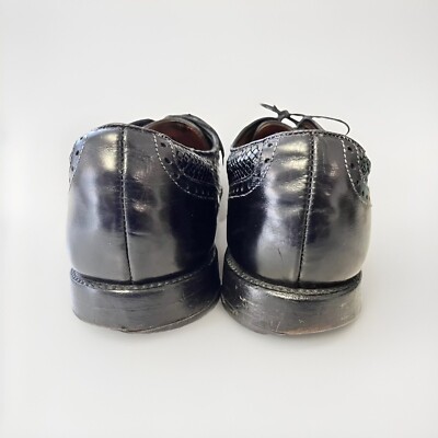 Allen Edmonds Hampstead Men’s Black Woven Wingtip Oxford Shoes Size 12B - 1908 Allen Edmonds Hampstead Men main image 3