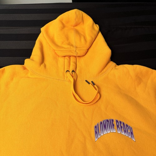 Blondie Beach Records Champions Hoodie Sweatshirt Size 2XL Yellow NEW! - Picture 9 of 10