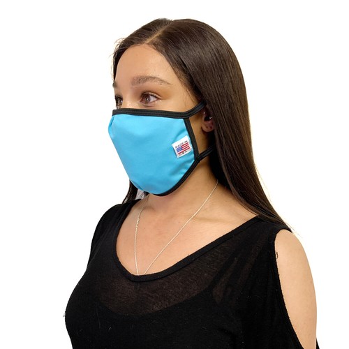 Face Mask Cotton Washable Reusable Double Layer Filter Protection Made in USA - Picture 8 of 43